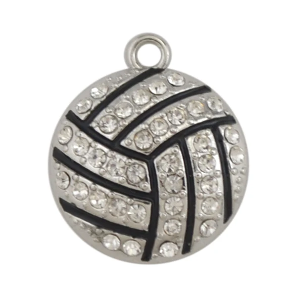 

my shape 5pcs a lot volleyball DIY ball sports charm