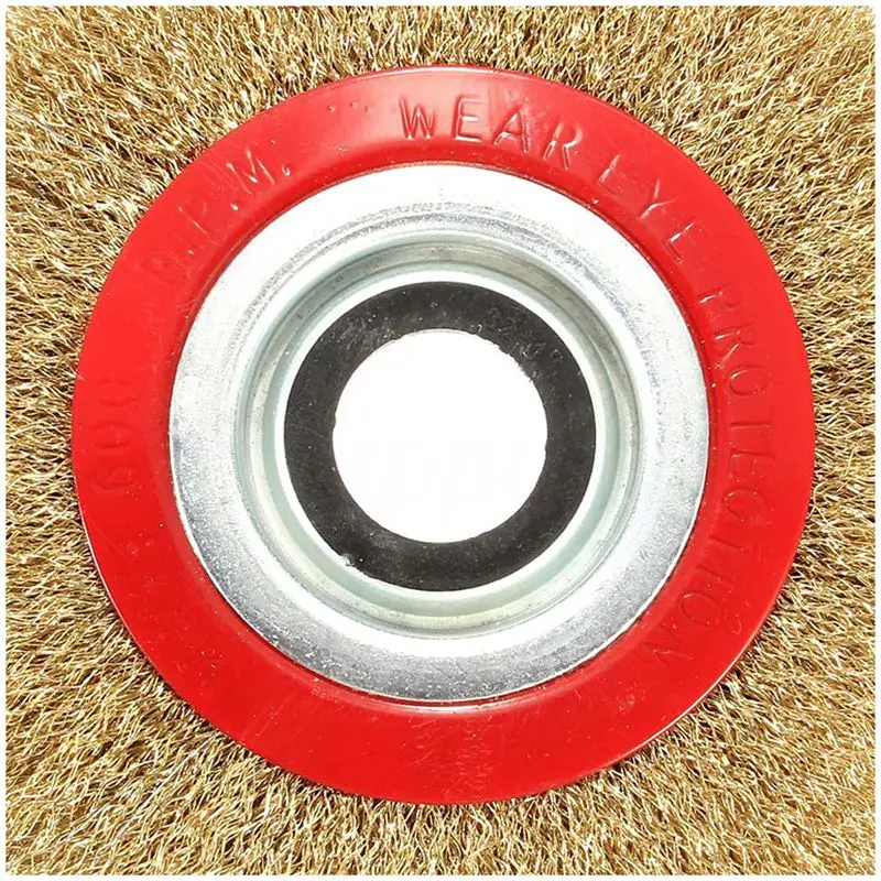 Wire Brush Wheel for Bench Grinder Polish + Reducers Adaptor Rings 6inch 150Mm | Инструменты