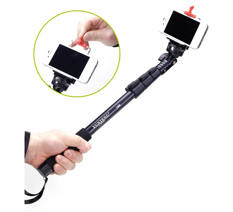 Оригинальный высококачественный Портативный Телескопический монопод Yunteng 188