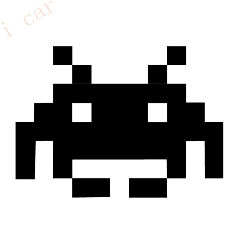 Забавные виниловые наклейки для окна автомобиля ipad JDM 2 шт./лот SPACE INVADERS|Наклейки