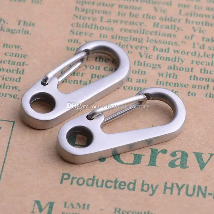 

Titanium Mini Polishing QuickDraw High Loading Bear 42mm Carabiner Outdoor Hook Key Holders Camping Hiking Backpack EDC Tool