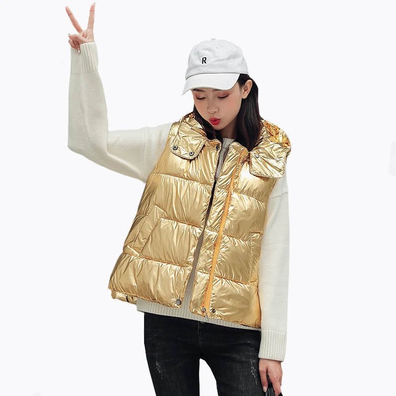 Осенне-зимний женский хлопковый жилет Модный без рукавов куртка теплая Личная