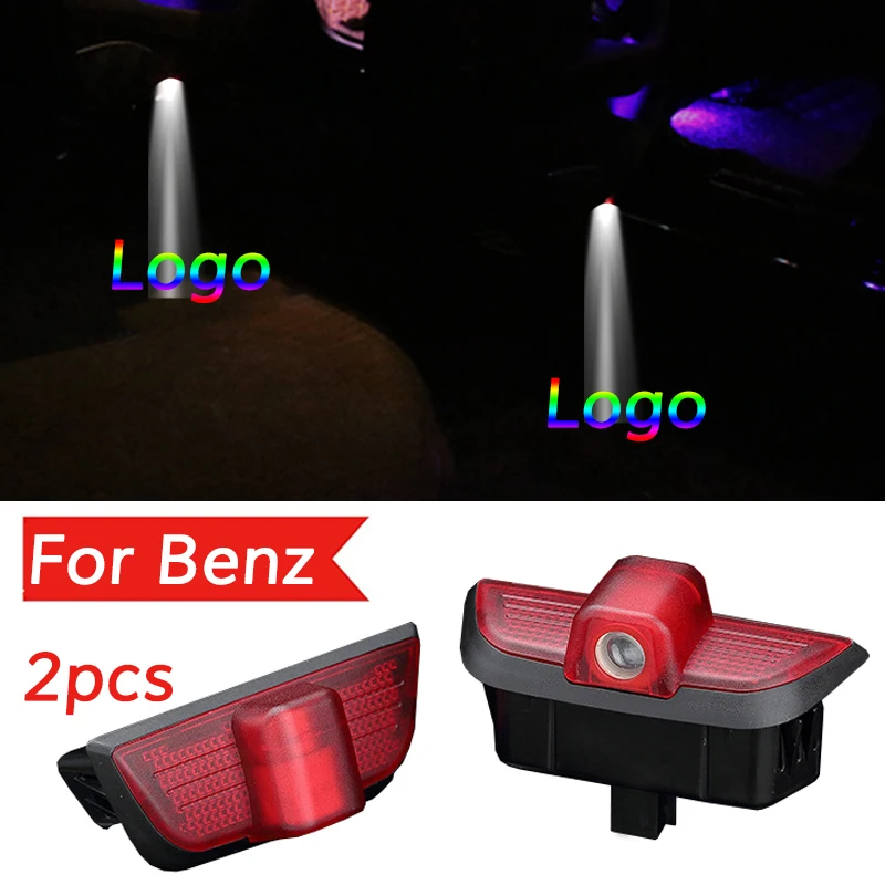 2X Led Автомобильный логотип свет для Mercedes Benz AMG W204 C260 C300 C280 C230 C250 дверь тени лазерный
