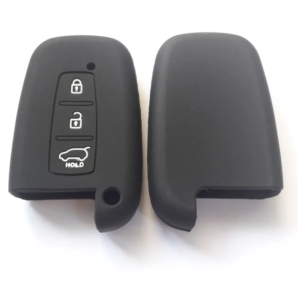 Силиконовый чехол для ключа Hyundai с 3 кнопками Elantra Equus Tucson Santa fe Genesis Sonata I20 I30 IX35|silicone