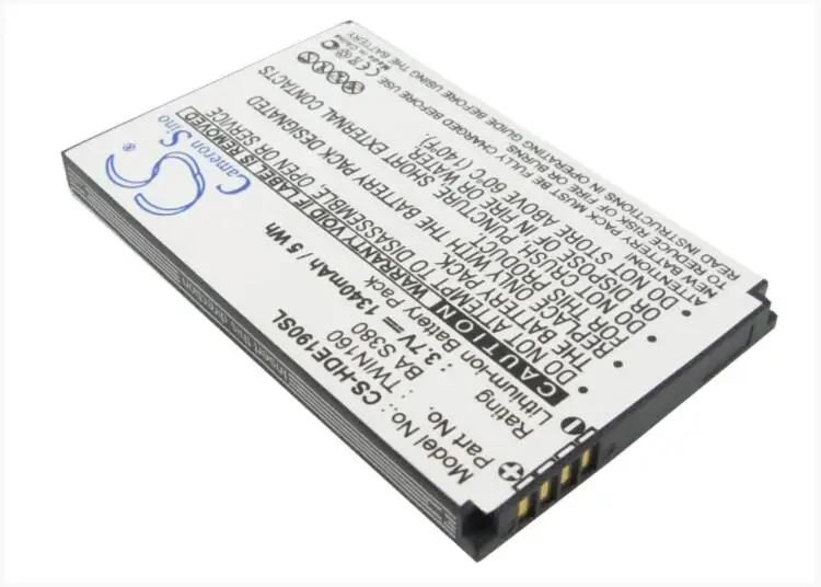 Аккумулятор Cameron Sino 1340 мАч для DOPOD A6288 T5399 Touch Twin 35H00121 05M BA S380 TWIN160 HTC A6262 A6266 Hero