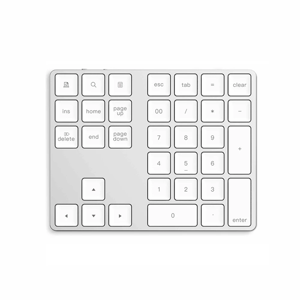New Numeric Keypad Portable Wireless Bluetooth Number Pad Keyboard 2019 for Mac Laptops PC Black Grey | Компьютеры и офис