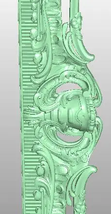 

Frame 3D model in STL format cnc carving engraving router relief Artcam Aspire F67