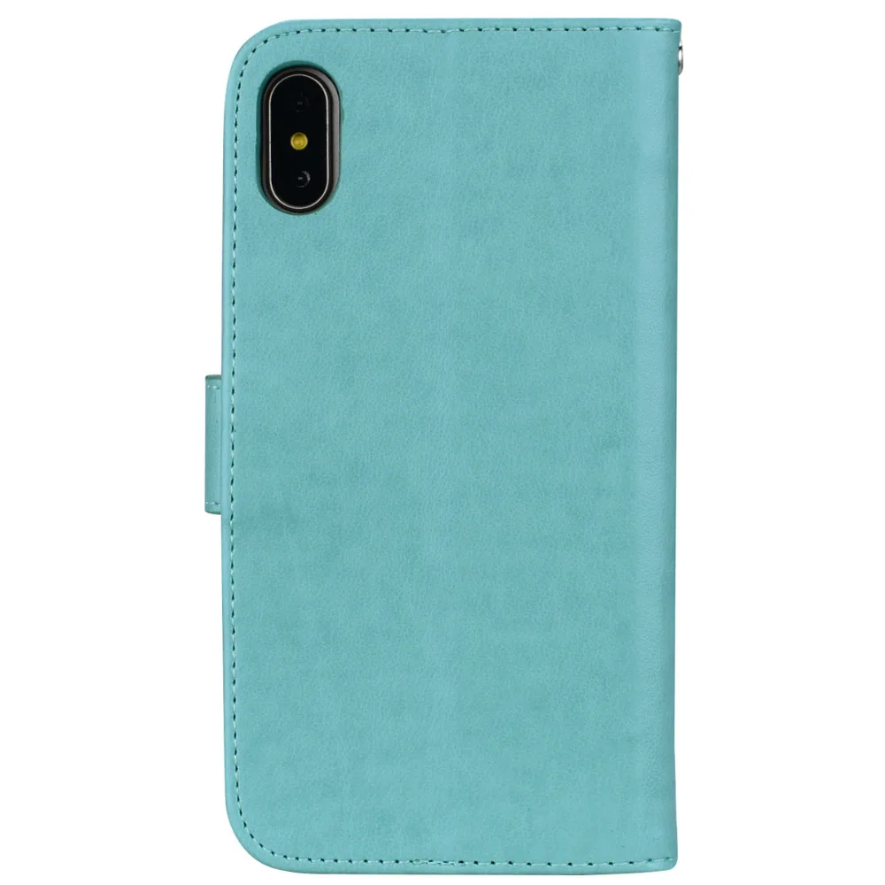 Роскошный кожаный кошелек чехол для iPhone X 8 7 6 6 S Plus 5 5S SE Мандала цветочные чехлы слот для карт карман стенд чехол