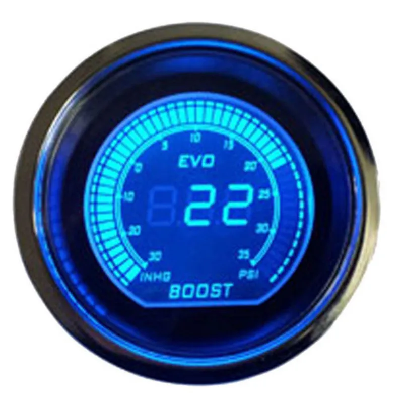 DOXINGYE " 52 мм турбо Boost Gauge PSI вакуумный Автомобильный цифровой светодиодный измеритель, линза, линза синего и красного цвета для модификации автомобиля