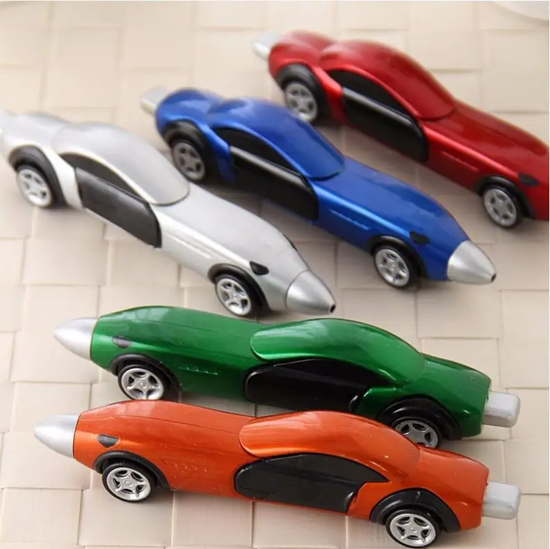 10 шт. креативные Канцтовары мультфильм форма спортивной машины шариковые ручки