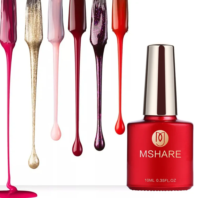MSHARE с сияющими блестками Гель Nail10ml алмазной полировки Магнитный длительный