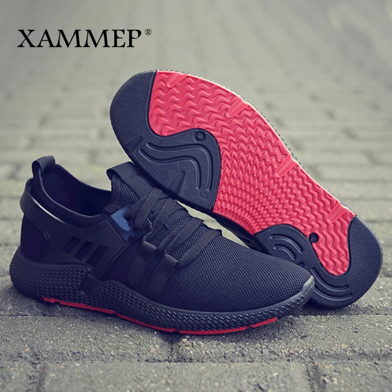 Лоферы Xammep мужские сетчатые дышащие кроссовки без застежки повседневная обувь