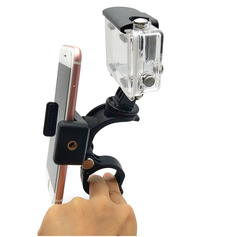 Велосипедный зажим Go pro аксессуары велосипедный держатель крепление для Xiaomi yi gopro