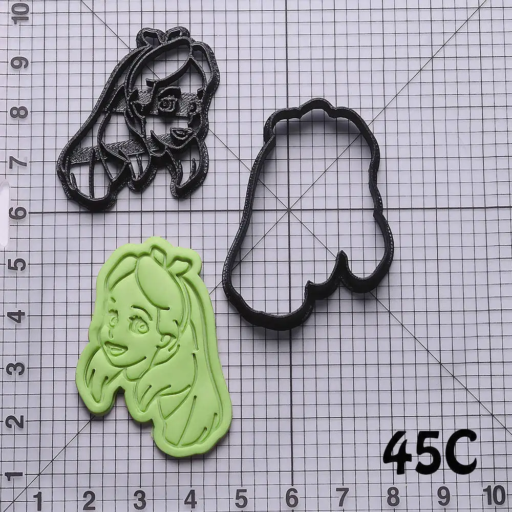 Алиса в стране чудес персонаж печенья резак набор на заказ 3D Печатный помадка