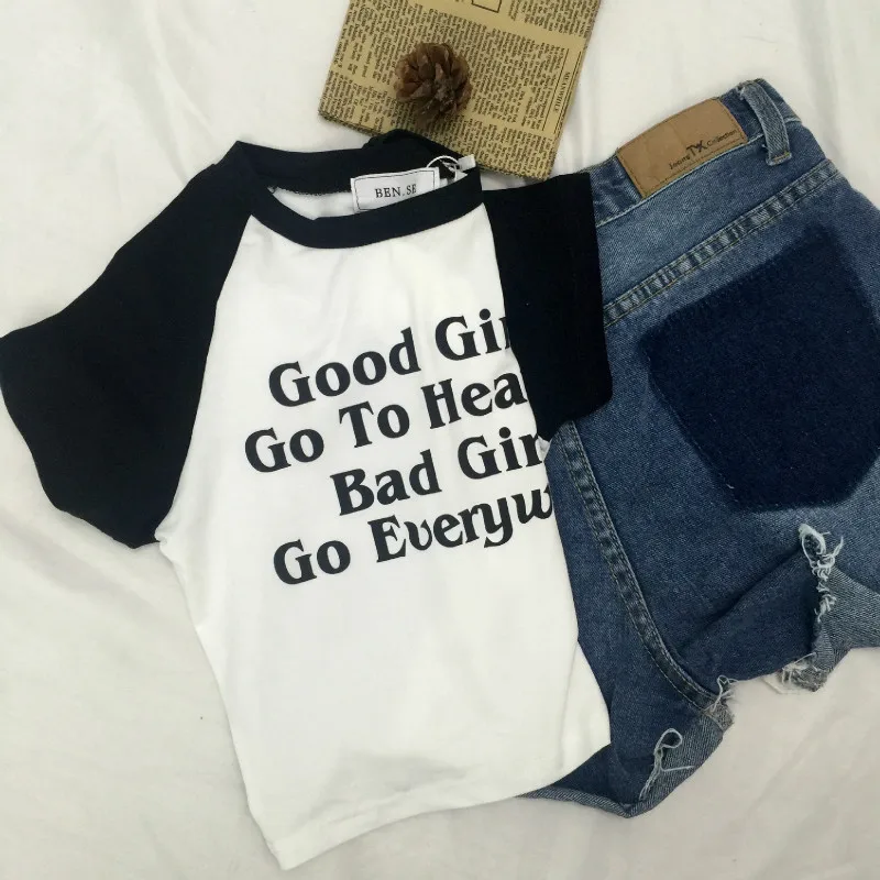 Женская футболка с коротким рукавом круглым вырезом и принтом букв | одежда