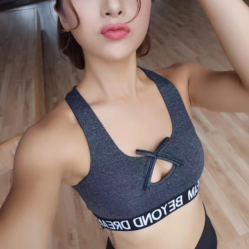 Женский бюстгальтер для фитнеса CHU YOGA спортивный с мягкими чашечками тренировок