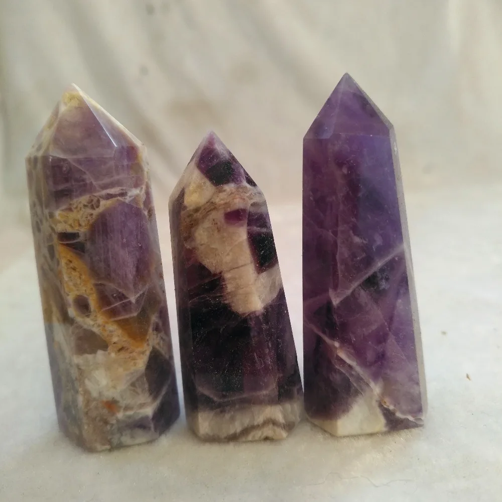 

(6-5cm) Natural Dream amethyst quartz crystal wand