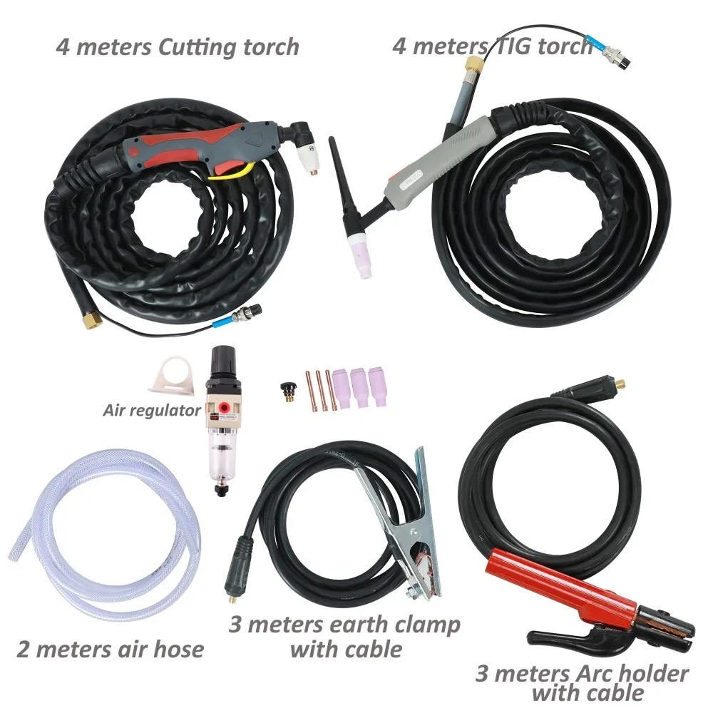 Сварочный аппарат IGBT CT520 50 А TIG 200 MMA 120 3 в 1 Сварочная резка 240 толщина чистой резки 12