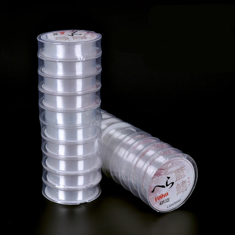 Прочные рыболовные лески 100 метров износостойкие нейлоновые приманки