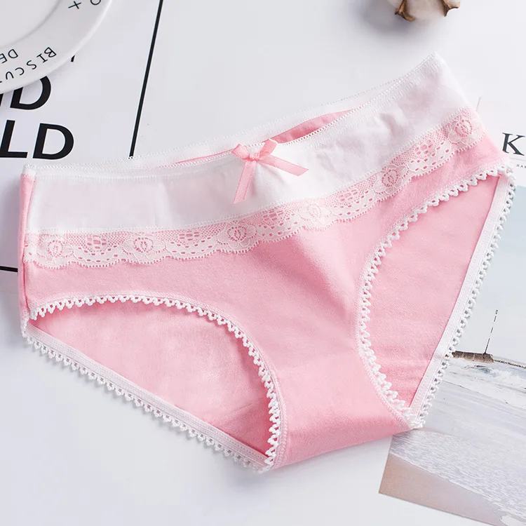 pink 6 шт., женское нижнее белье, женские хлопковые дышащие трусы ярких цветов, большие размеры, B809, женские модные трусики больших размеров - Цвет: pink