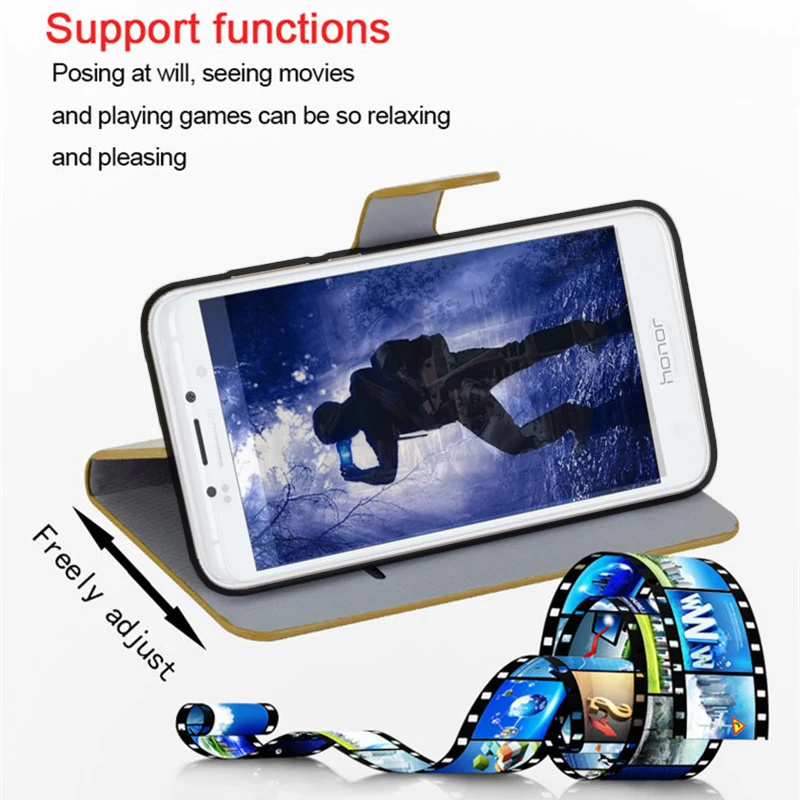 Чехол для Honor 6A, чехол из искусственной кожи, флип-чехол для телефона huawei Honor 6A 6 A, чехол для Honor 6A DLI-TL20, чехол