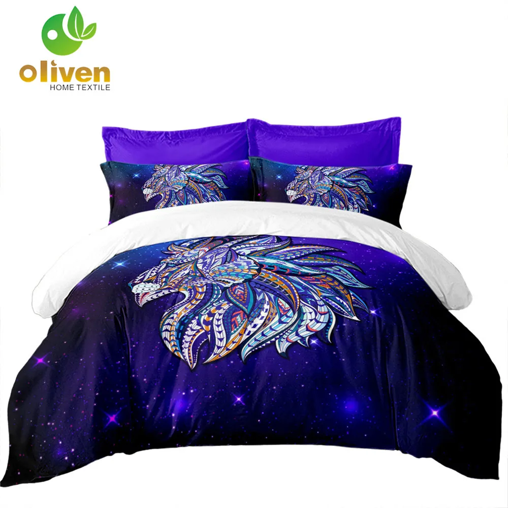 Комплект постельного белья Dreamlike с изображением Лева крутой пододеяльник