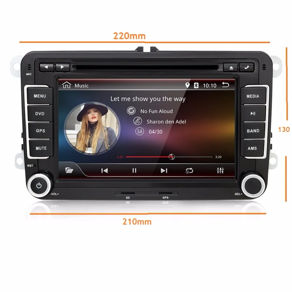 Bosion Quad Core Android 6.0 DVD плеер автомобиля с GPS 2 DIN 7 дюймовый для Volkswagen VW Skoda ПОЛО PASSAT B6 CC