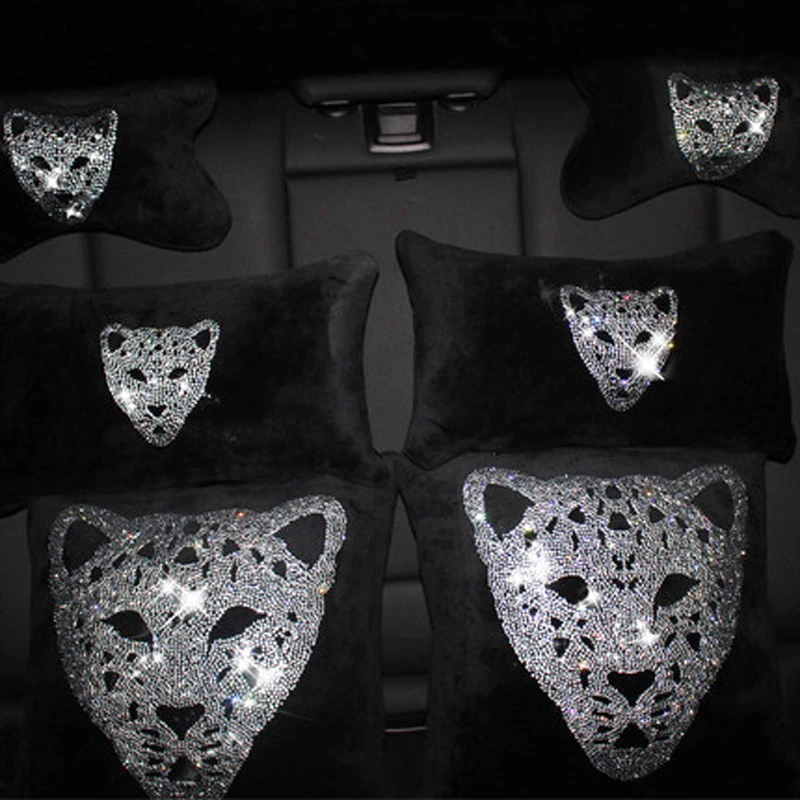 Европейский и американский зимний плюш с кристаллами стразы подушка для шеи