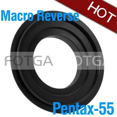 Оптом Fotga 55 мм Макро Обратный адаптер кольцо для Pentax K110d K M KM K10D K20D K200D K100D корпус