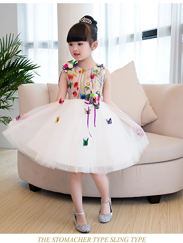 Summer Baby Girl Dress Flower Toddler Clothing Infant Party Pageant dresses for Little Girls Wedding | Детская одежда и обувь