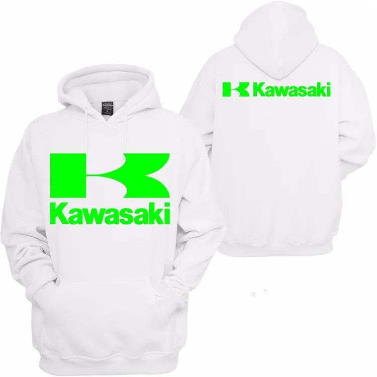 Одежда человека 100% хлопковая футболка MotoGP Kawasaki Racing Team кофты мотоциклетные