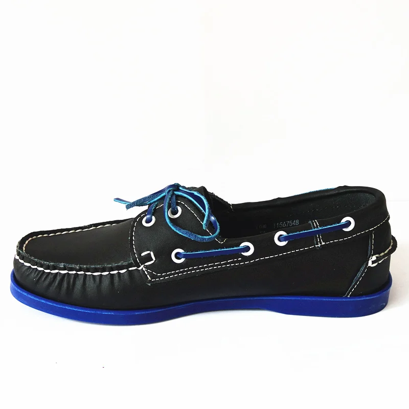 Мужские мокасины из натуральной кожи на шнуровке | Обувь