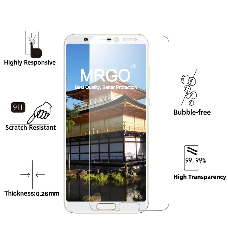 2 шт MRGO закаленное стекло для Huawei Honor V10 на защитное экран телефона пленка |