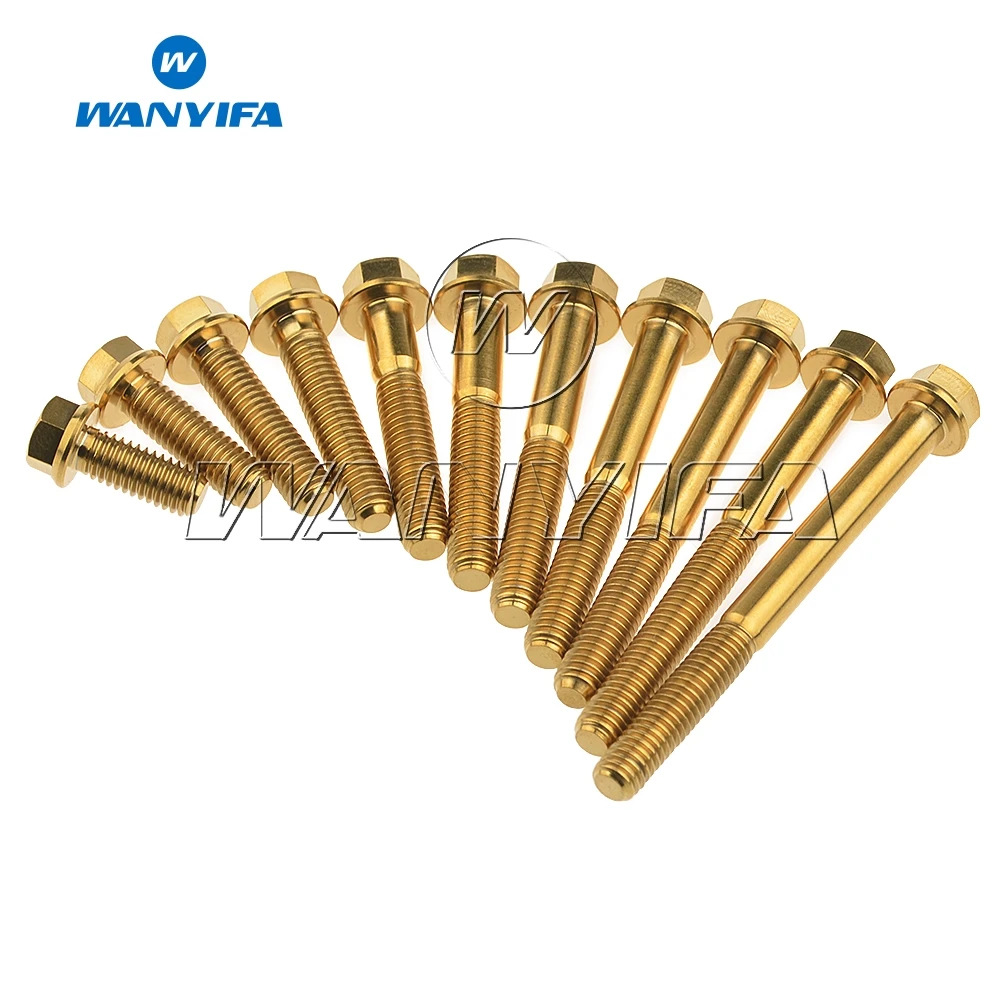 Титановый &quotWanyifa&quot Ti M6 x 15 20 25 30 35 40 45 50 55 60 65 мм Малый разъем под шестигранную