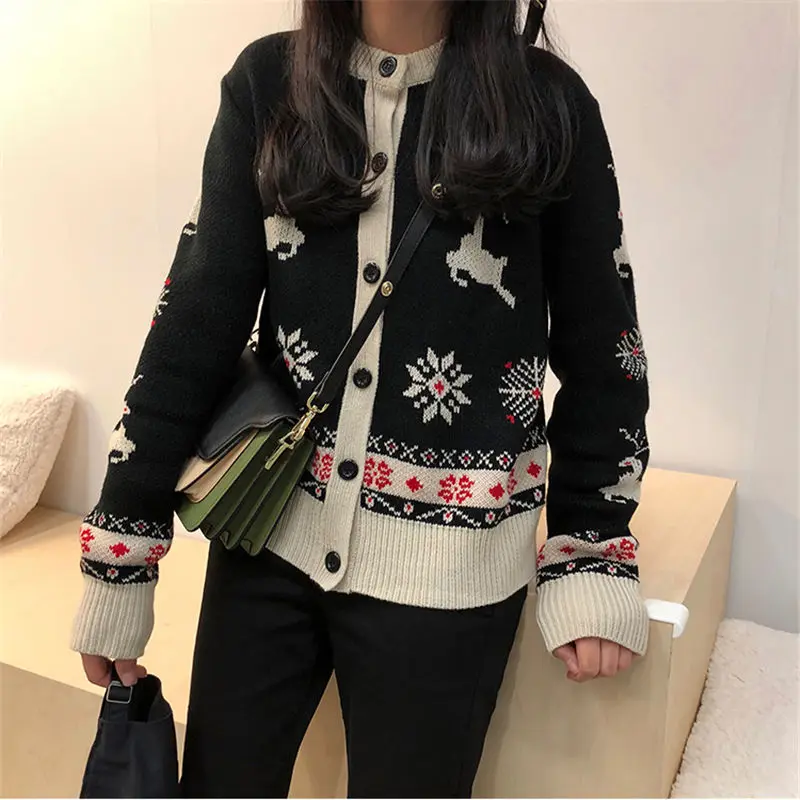 HziriP Fashion Lazy Style Women Knitted Sweater 2019 New Autumn Winter Loose Wild Student Cardigans Female Outerwear |