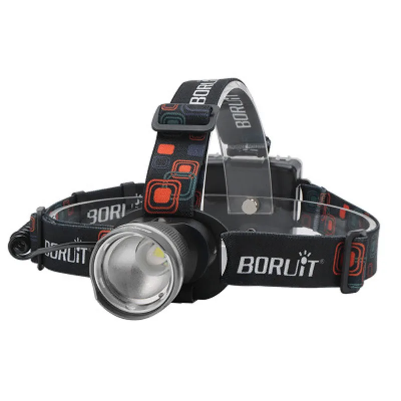 BORUIT RJ-2166 T6 1000 люмен 3-режимный масштабируемый светодиодный налобный фонарь(3xAA