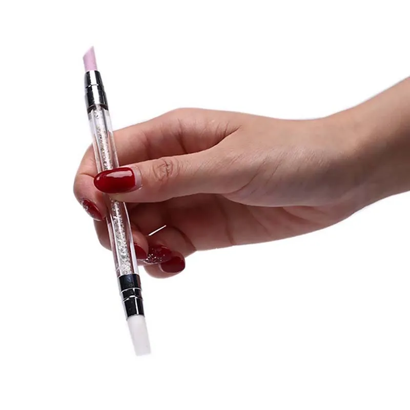 Стразы ручка Силиконовая Пресс царапать Tool двухсторонний инструмент для