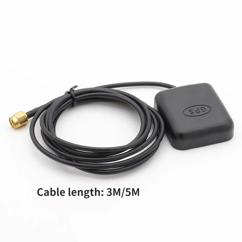 28dBi Waterproof GPS Receiver Antenna Magnetic Mount 3-5V Car 1575.42MHz GPS Antenna with SMA Male Connector 5M Long Cable