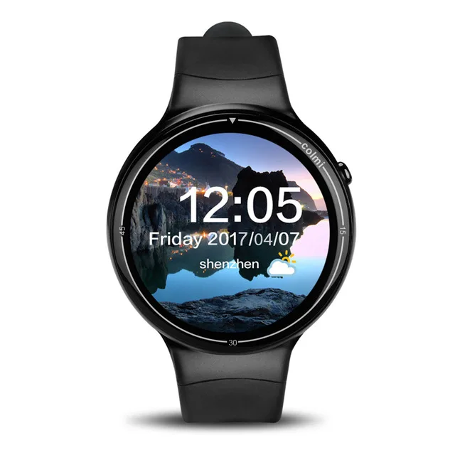 Черный Смарт-часы Slimy I4 Pro, телефон MTK6580, Android 5,1, 3g, 2 ГБ/16 ГБ, gps, Bluetooth, умные часы PK VS115, для смартфонов на базе Android IOS - Цвет: Черный