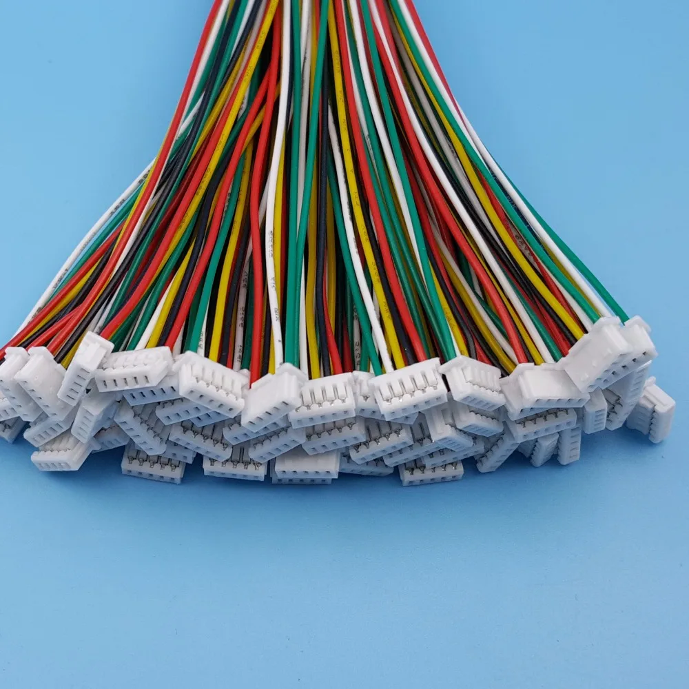 50 комплектов 5Pin Micro JST шаг 1 25 мм Одна Головка 15 см 28AWG провод к разъему
