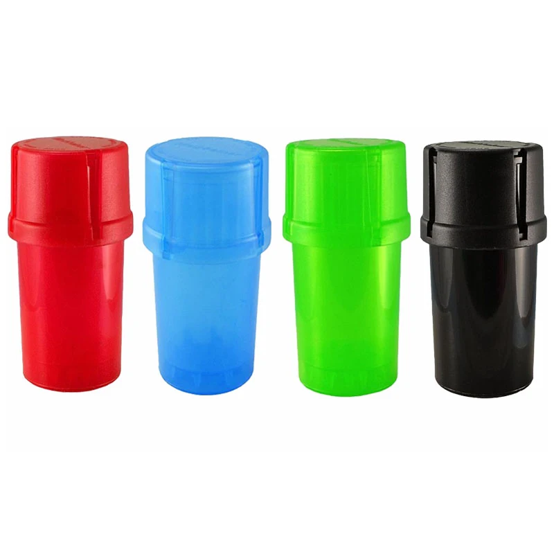 Многофункциональная Пластиковая табачная мельница и контейнер 50 шт./лот 2 в 1