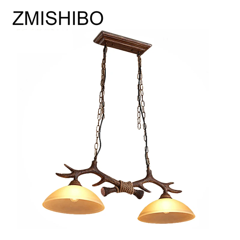Винтажные подвесные лампы ZMISHIBO в форме рогов E27 100 240 В потолочный светильник из