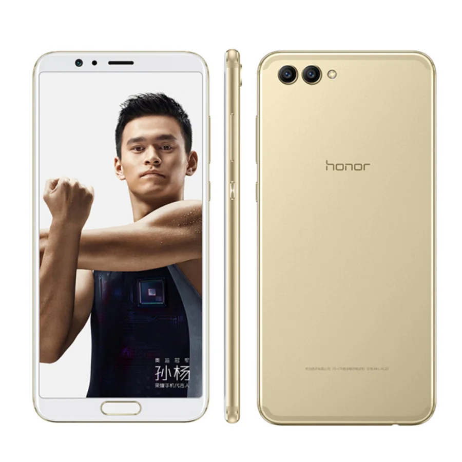 Honor V10 5,99 дюйма, разрешение Full Экран Android 8,0 NFC мобильный телефон, четыре ядра, 4/6/8 ГБ+ 64 Гб/128 ГБ 48MP+ 20MP Камера 3750 мА/ч, 4G LTE смартфон