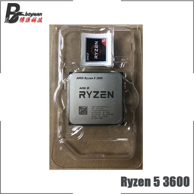 Процессор AMD Ryzen 5 3600 R5 3600 3,6 ГГц шестиядерный ЦП с 12 потоками 7нм 65 Вт L3 = 32 м 100-000000031 сокет AM4 и с вентилятором