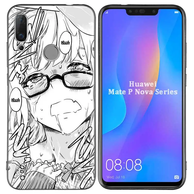 Силиконовый чехол для huawei P30 P20 P10 P9 mate 20 10 Lite Pro Nova 3i 4e 3E P Smart Plus аниме девушка мультфильм Япония