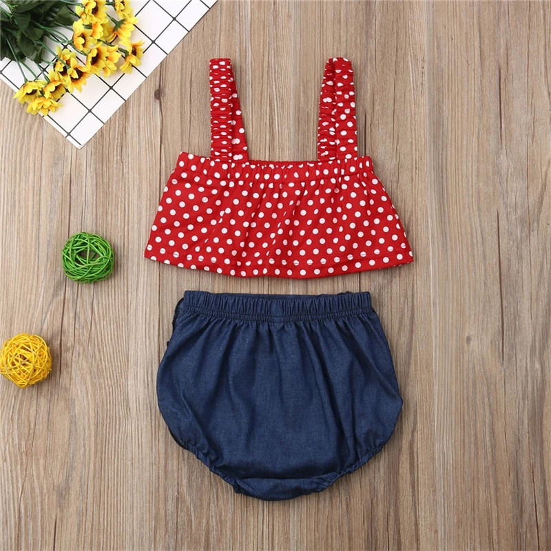

Summer Newborn Infant Baby Girls Outfit Clothes Set toddler baby girl summer sleeveless clothes set 2pcs