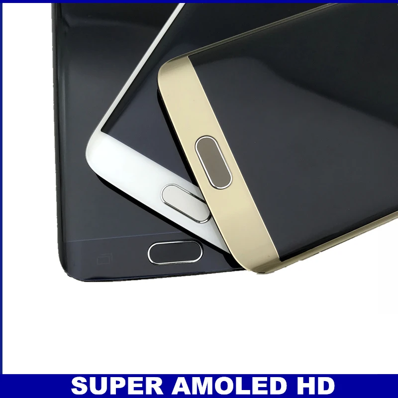 Супер AMOLED lcd s для samsung Galaxy S6 Edge, ЖК-дисплей G925 G925F G925I с рамкой, сенсорный дигитайзер, замена экрана в сборе