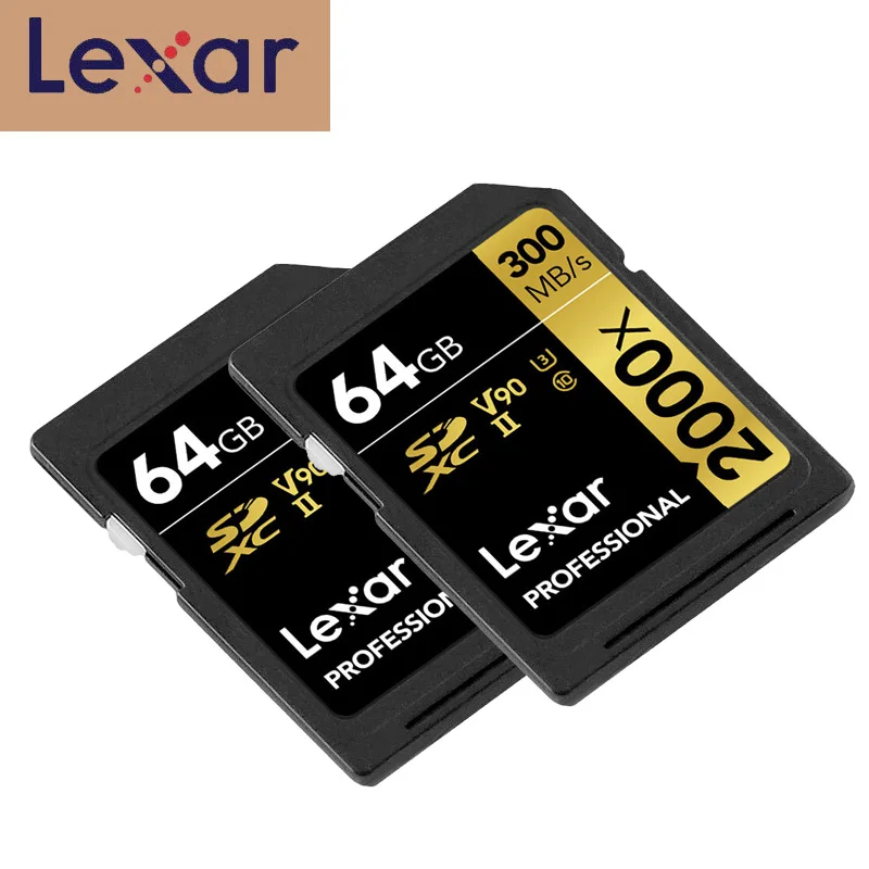 

Карта памяти Lexar 300, 64 ГБ, 2000x SDXC, класс 10