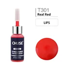 CHUSE Real Red T301 Перманентный макияж, подводка для глаз, набор чернил для татуировки, брови, микроблейдинг, пигмент, профессиональный, 12 мл, 0,4 унции