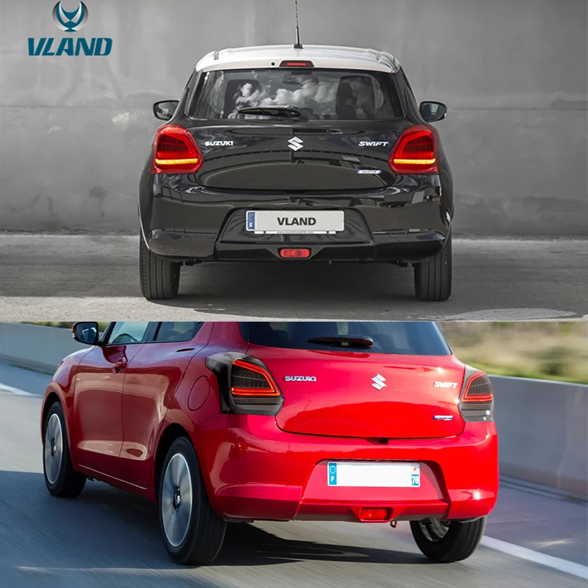 VLAND завод Swift Задний фонарь для 2017 2018 2019 Suzuki полный светодиодный задний с